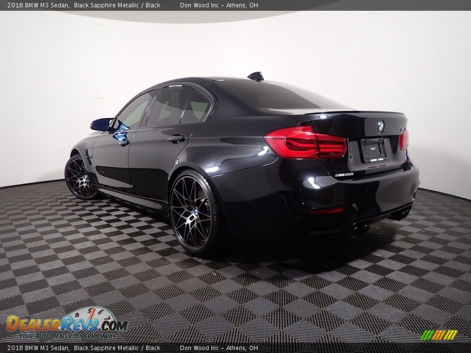 2018 BMW M3 Sedan Black Sapphire Metallic / Black Photo #11