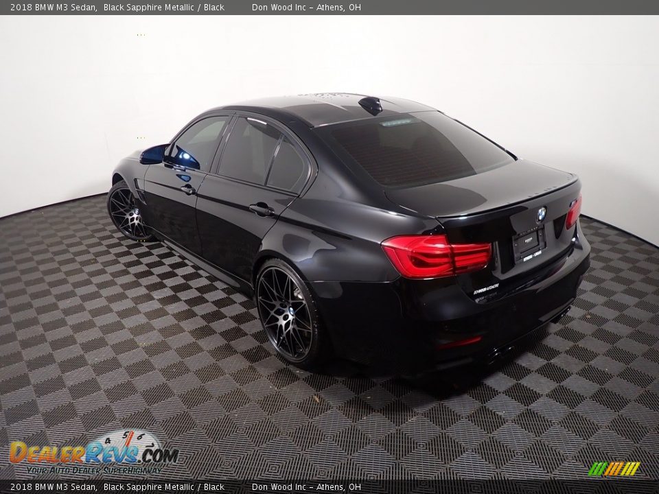 2018 BMW M3 Sedan Black Sapphire Metallic / Black Photo #12