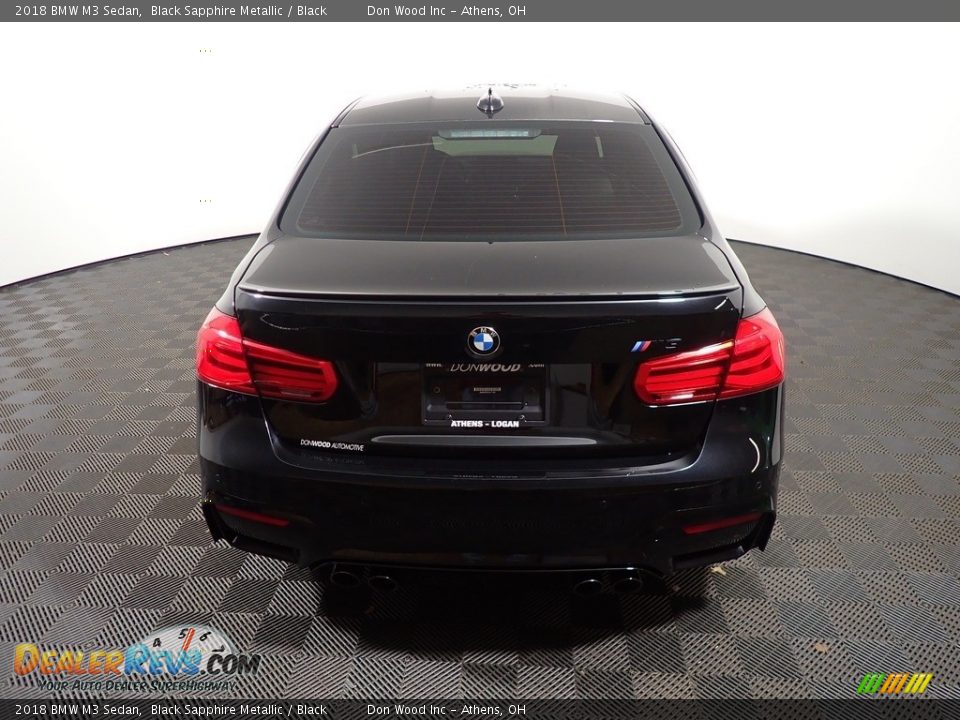 2018 BMW M3 Sedan Black Sapphire Metallic / Black Photo #13