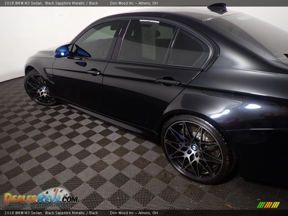 2018 BMW M3 Sedan Black Sapphire Metallic / Black Photo #18