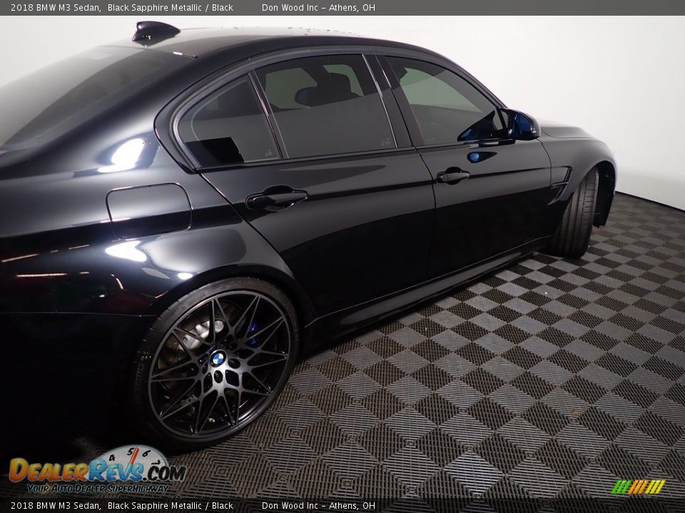 2018 BMW M3 Sedan Black Sapphire Metallic / Black Photo #19