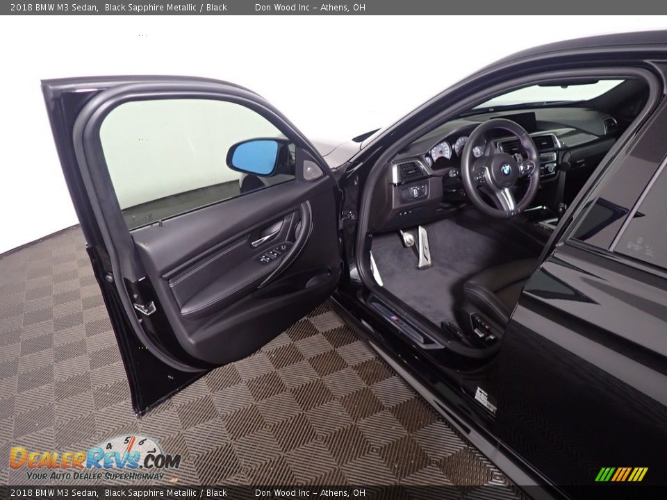 2018 BMW M3 Sedan Black Sapphire Metallic / Black Photo #20