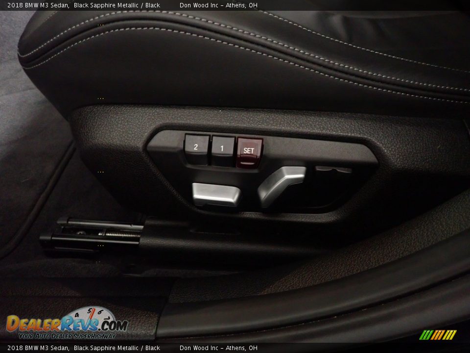 2018 BMW M3 Sedan Black Sapphire Metallic / Black Photo #23