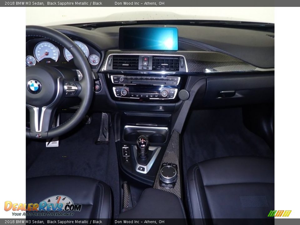 2018 BMW M3 Sedan Black Sapphire Metallic / Black Photo #25