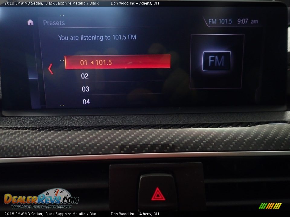 2018 BMW M3 Sedan Black Sapphire Metallic / Black Photo #26