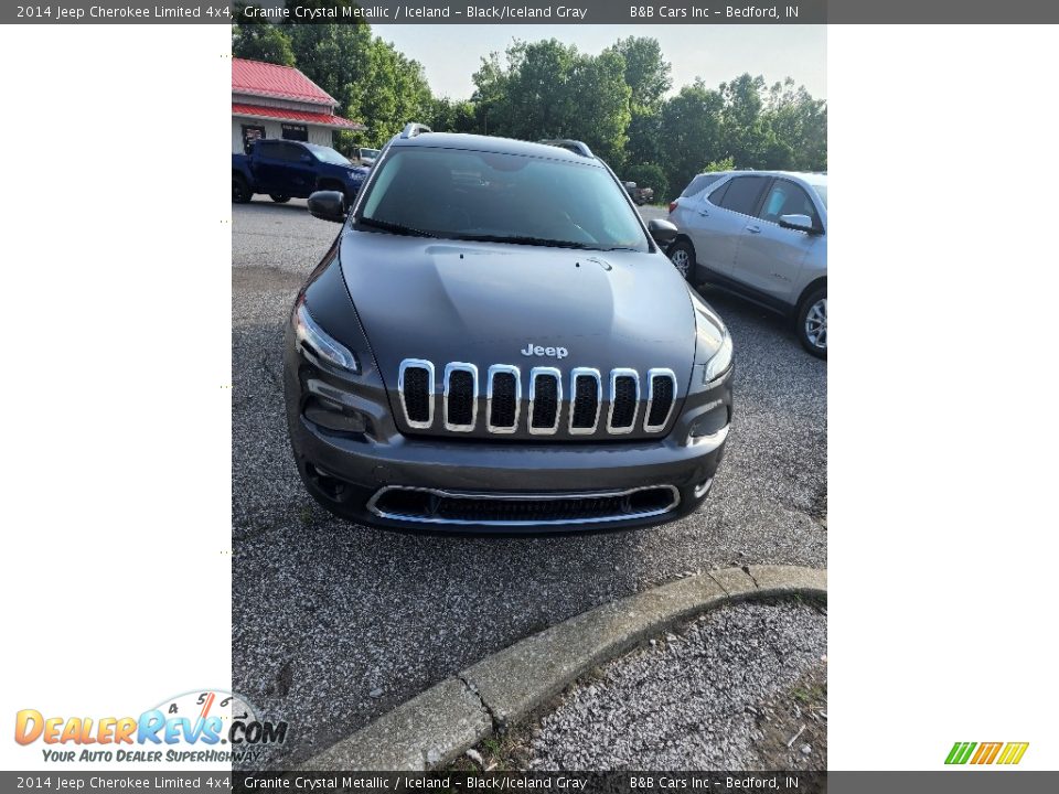 2014 Jeep Cherokee Limited 4x4 Granite Crystal Metallic / Iceland - Black/Iceland Gray Photo #3