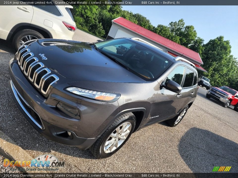 2014 Jeep Cherokee Limited 4x4 Granite Crystal Metallic / Iceland - Black/Iceland Gray Photo #4