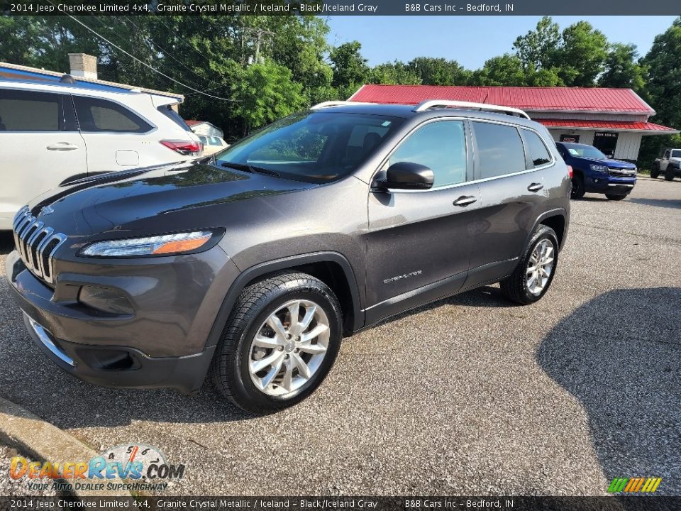 2014 Jeep Cherokee Limited 4x4 Granite Crystal Metallic / Iceland - Black/Iceland Gray Photo #5