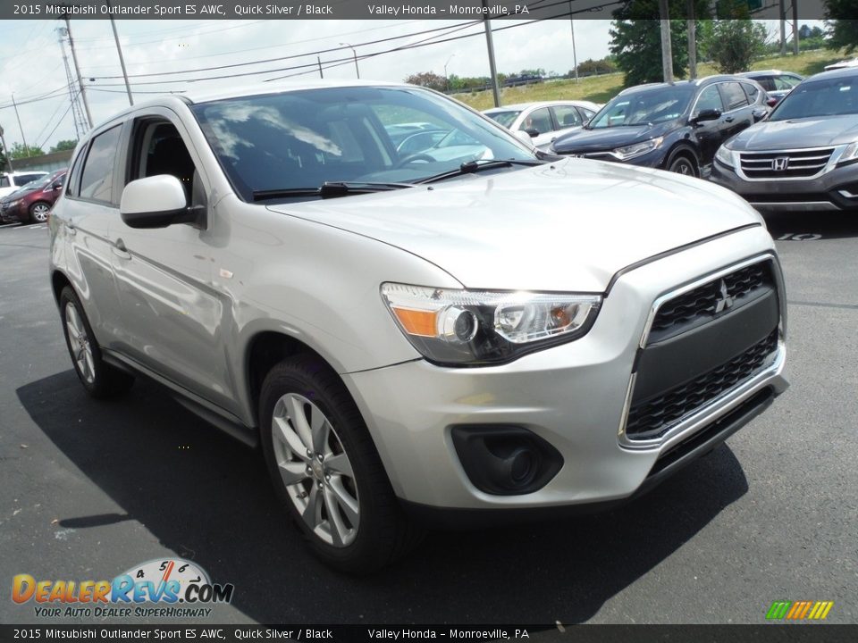 2015 Mitsubishi Outlander Sport ES AWC Quick Silver / Black Photo #4