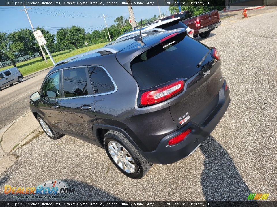 2014 Jeep Cherokee Limited 4x4 Granite Crystal Metallic / Iceland - Black/Iceland Gray Photo #6