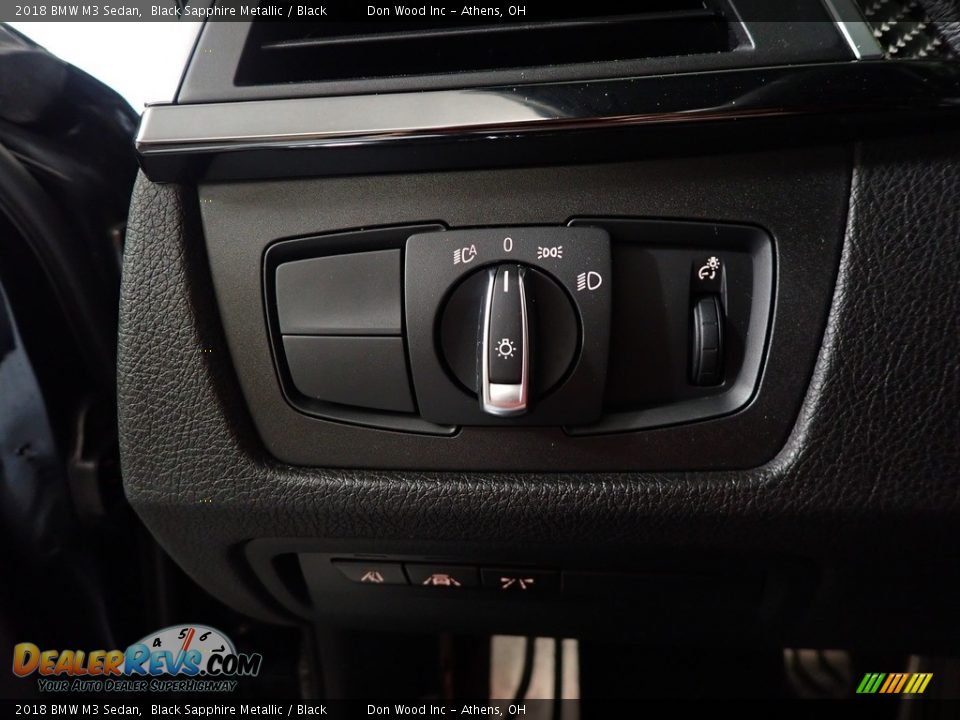 2018 BMW M3 Sedan Black Sapphire Metallic / Black Photo #31