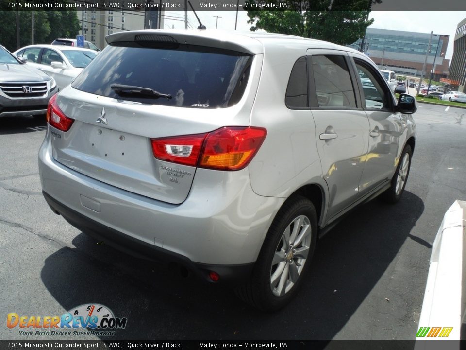 2015 Mitsubishi Outlander Sport ES AWC Quick Silver / Black Photo #5