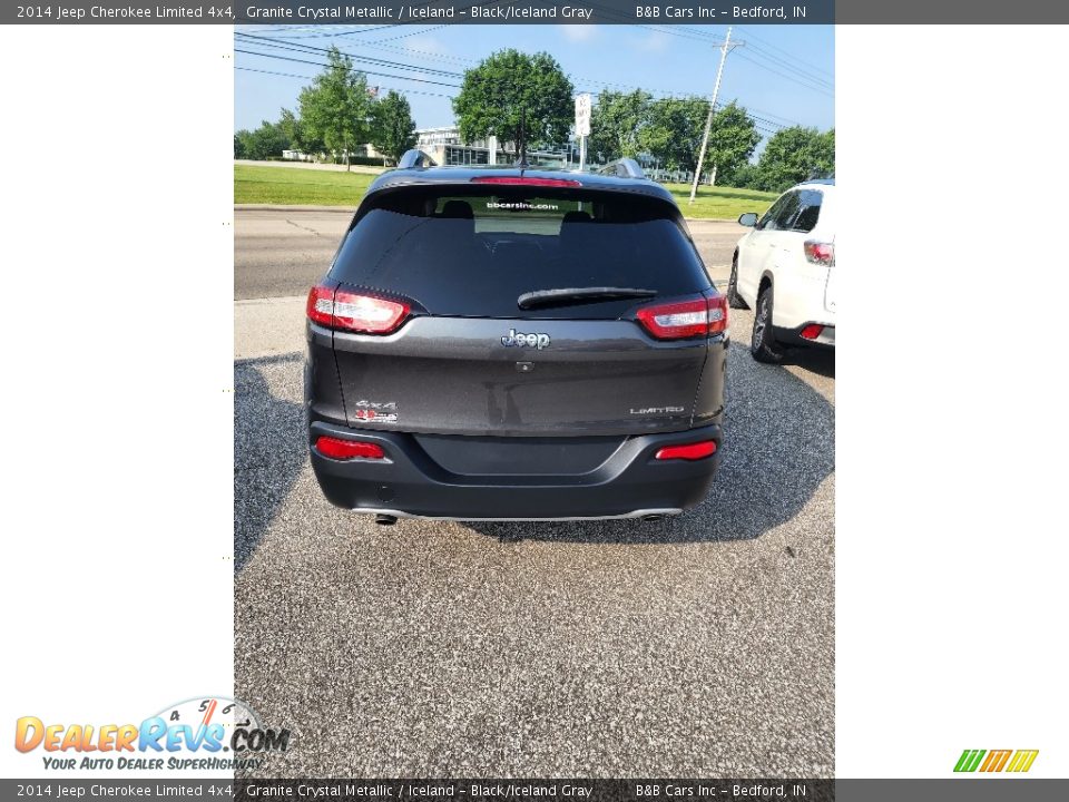 2014 Jeep Cherokee Limited 4x4 Granite Crystal Metallic / Iceland - Black/Iceland Gray Photo #7