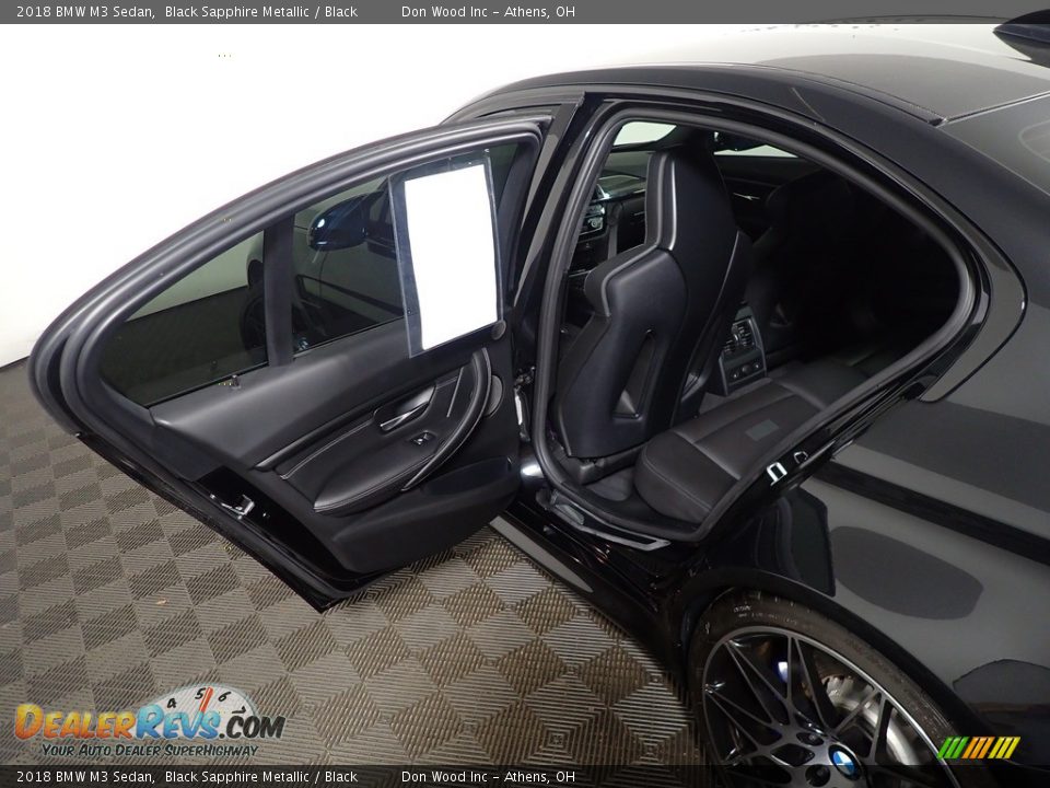 2018 BMW M3 Sedan Black Sapphire Metallic / Black Photo #34