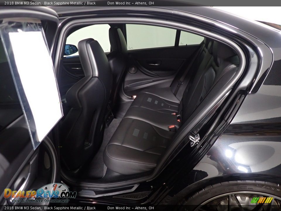 2018 BMW M3 Sedan Black Sapphire Metallic / Black Photo #35