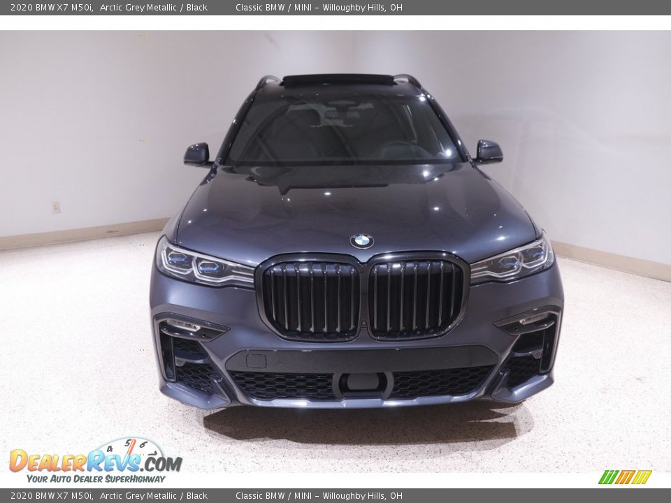 2020 BMW X7 M50i Arctic Grey Metallic / Black Photo #2