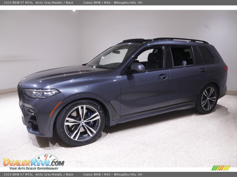 Arctic Grey Metallic 2020 BMW X7 M50i Photo #3