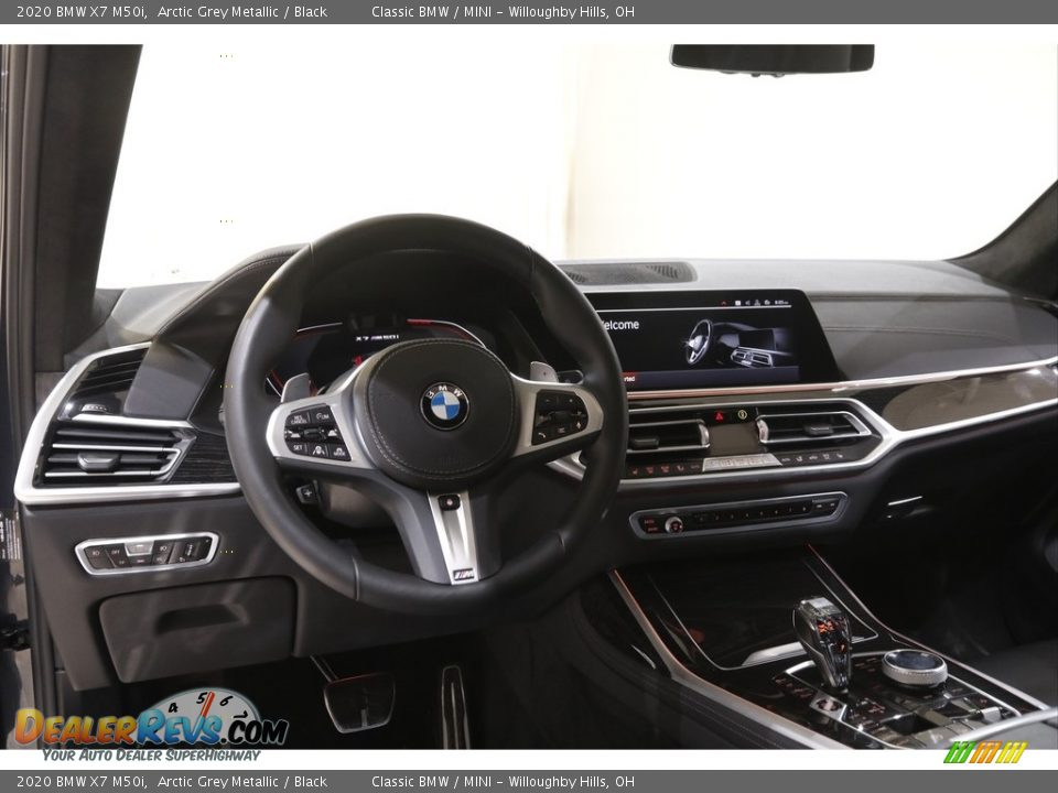 2020 BMW X7 M50i Arctic Grey Metallic / Black Photo #6