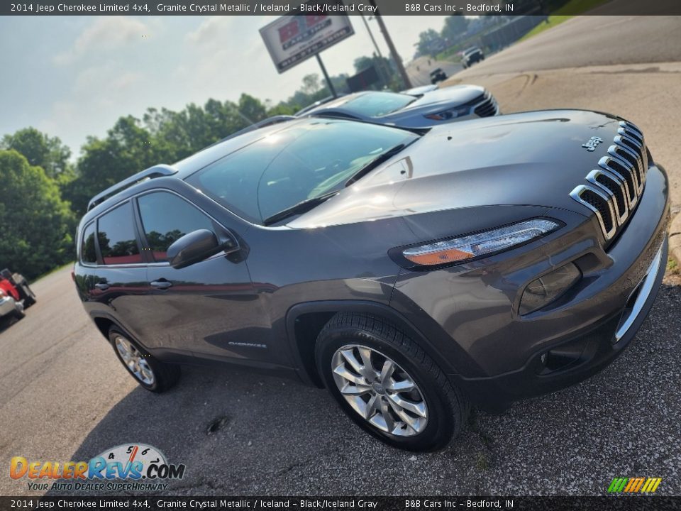 2014 Jeep Cherokee Limited 4x4 Granite Crystal Metallic / Iceland - Black/Iceland Gray Photo #24