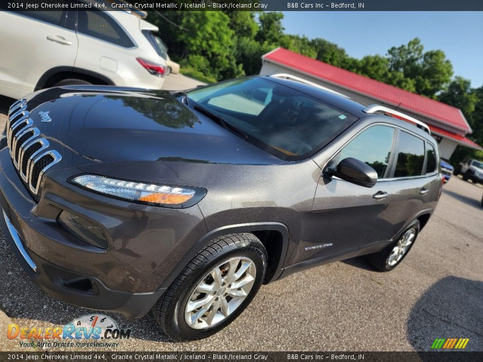 2014 Jeep Cherokee Limited 4x4 Granite Crystal Metallic / Iceland - Black/Iceland Gray Photo #25