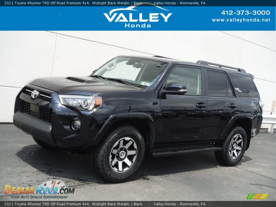 2021 Toyota 4Runner TRD Off Road Premium 4x4 Midnight Black Metallic / Black Photo #1