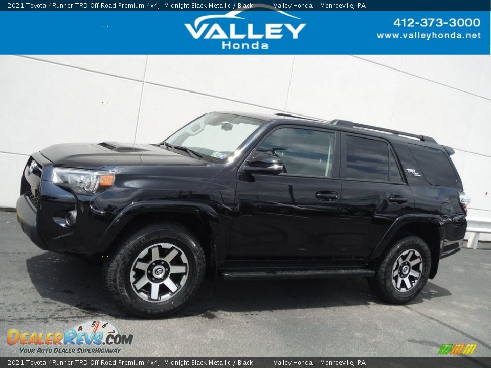 2021 Toyota 4Runner TRD Off Road Premium 4x4 Midnight Black Metallic / Black Photo #2