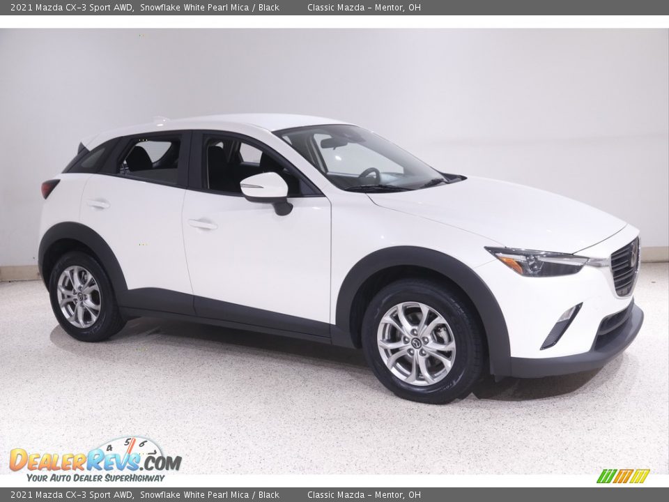 2021 Mazda CX-3 Sport AWD Snowflake White Pearl Mica / Black Photo #1