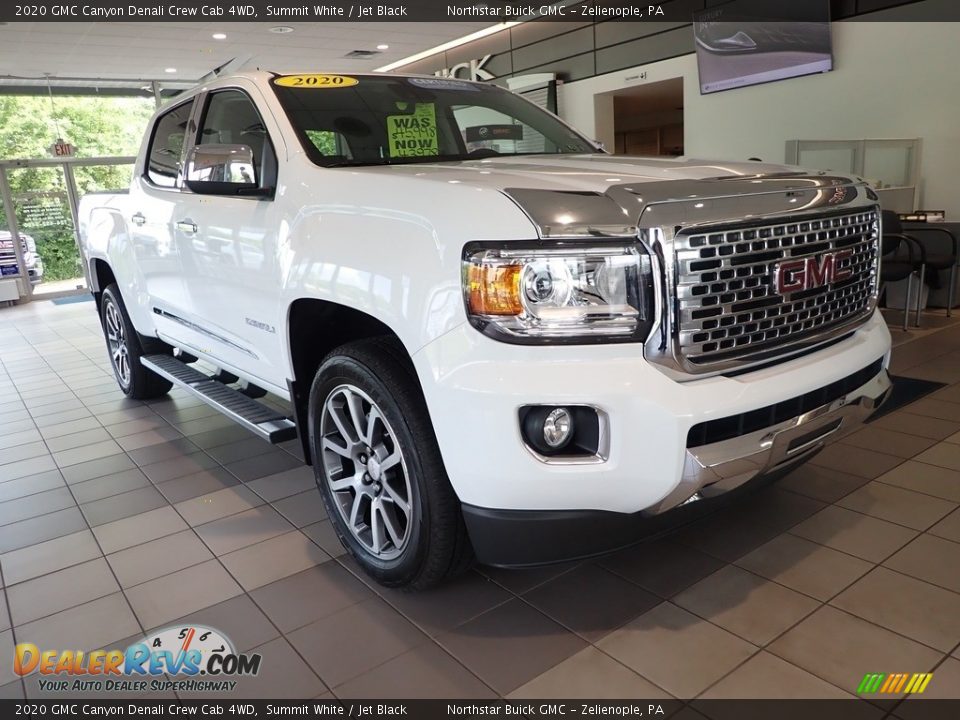 2020 GMC Canyon Denali Crew Cab 4WD Summit White / Jet Black Photo #10