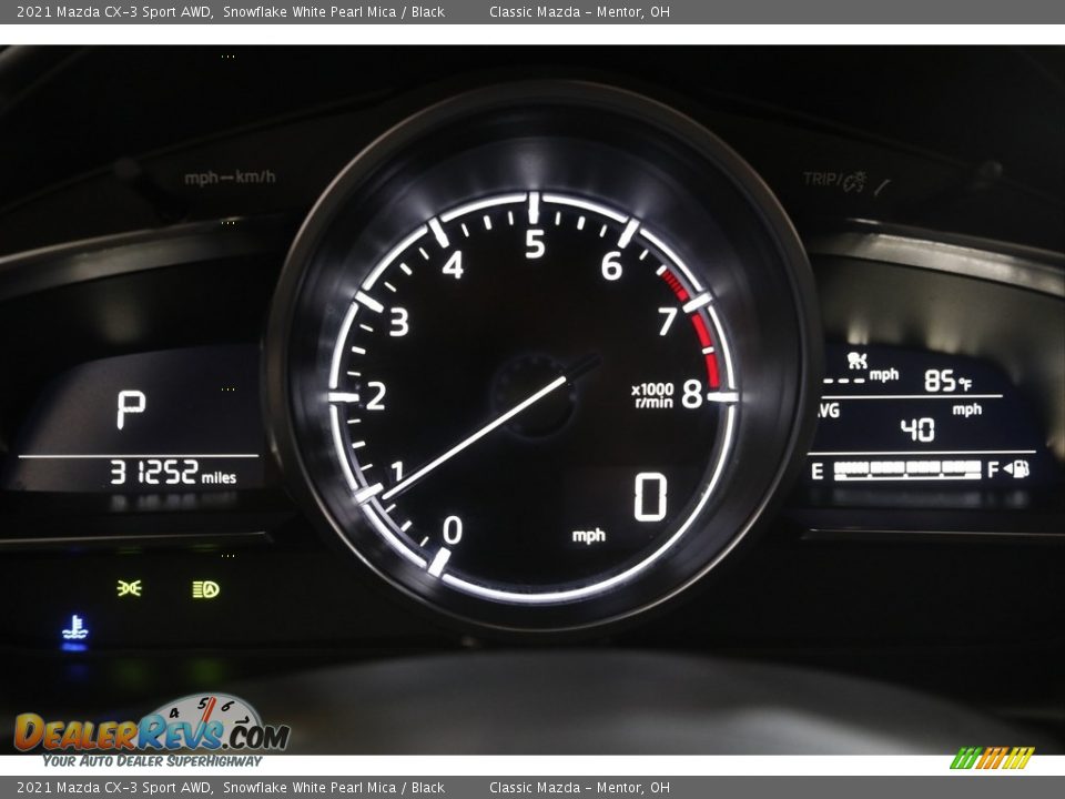 2021 Mazda CX-3 Sport AWD Snowflake White Pearl Mica / Black Photo #8