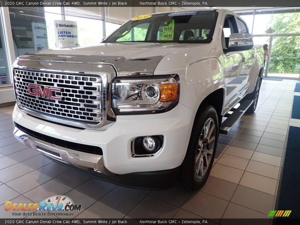 2020 GMC Canyon Denali Crew Cab 4WD Summit White / Jet Black Photo #12