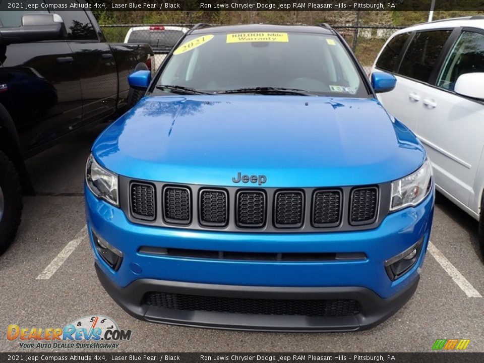 2021 Jeep Compass Altitude 4x4 Laser Blue Pearl / Black Photo #2