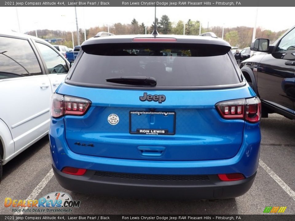 2021 Jeep Compass Altitude 4x4 Laser Blue Pearl / Black Photo #3