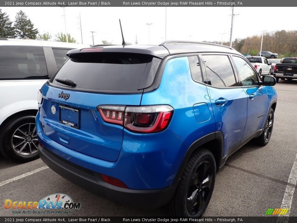 2021 Jeep Compass Altitude 4x4 Laser Blue Pearl / Black Photo #4