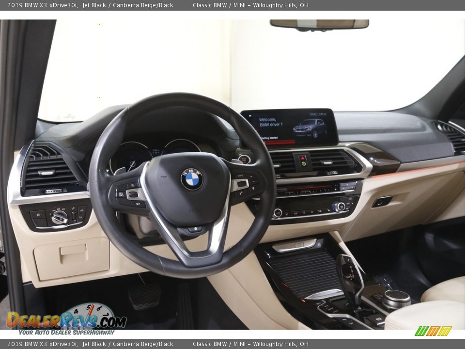 2019 BMW X3 xDrive30i Jet Black / Canberra Beige/Black Photo #6