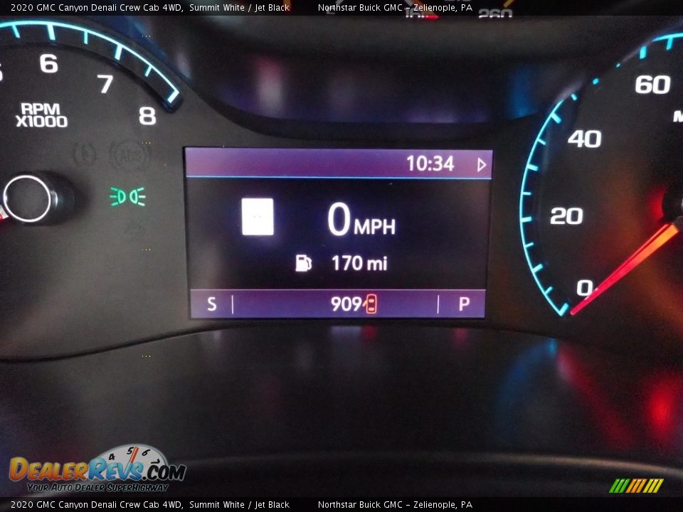 2020 GMC Canyon Denali Crew Cab 4WD Gauges Photo #26