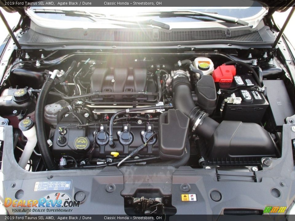 2019 Ford Taurus SEL AWD Agate Black / Dune Photo #15