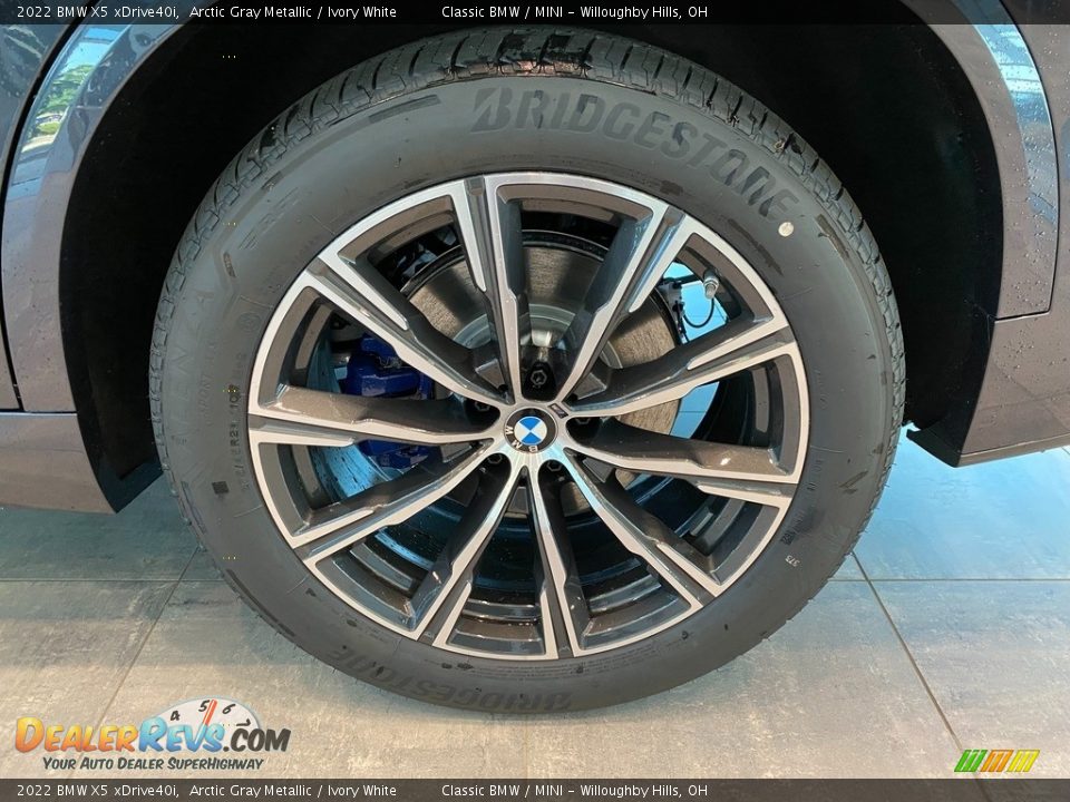 2022 BMW X5 xDrive40i Arctic Gray Metallic / Ivory White Photo #3