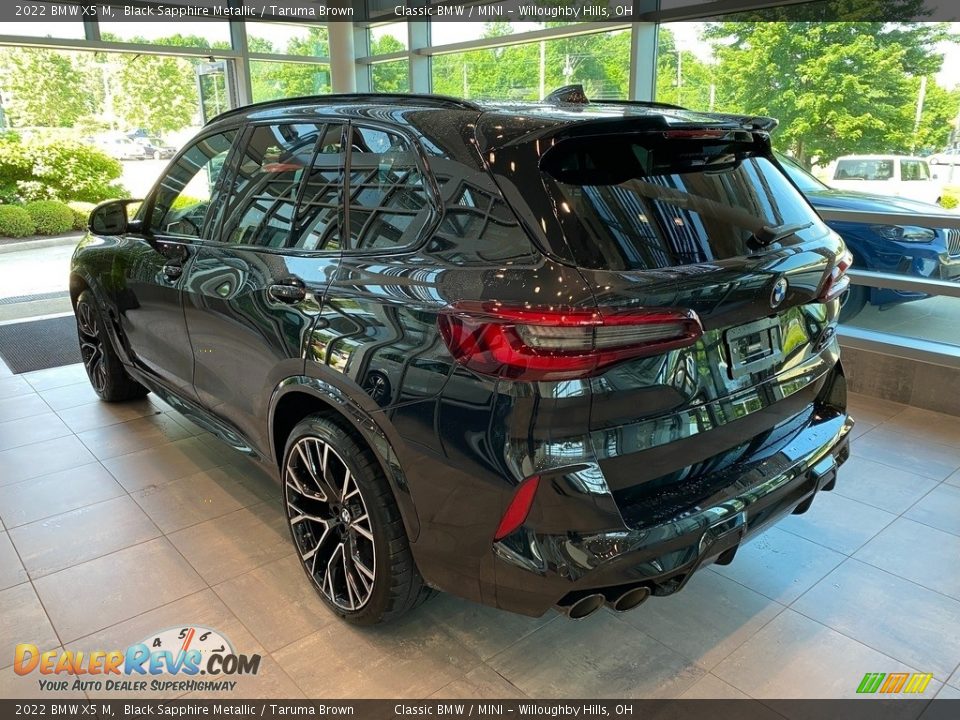 2022 BMW X5 M Black Sapphire Metallic / Taruma Brown Photo #2