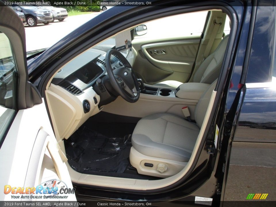 2019 Ford Taurus SEL AWD Agate Black / Dune Photo #27