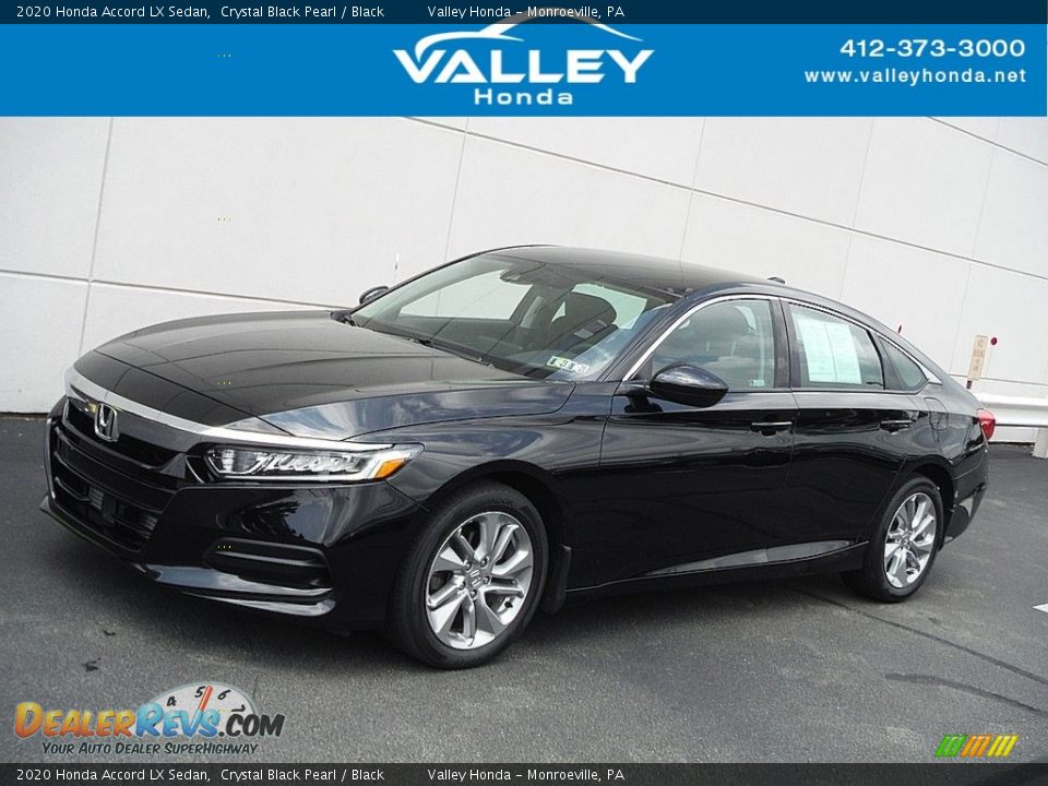 2020 Honda Accord LX Sedan Crystal Black Pearl / Black Photo #1