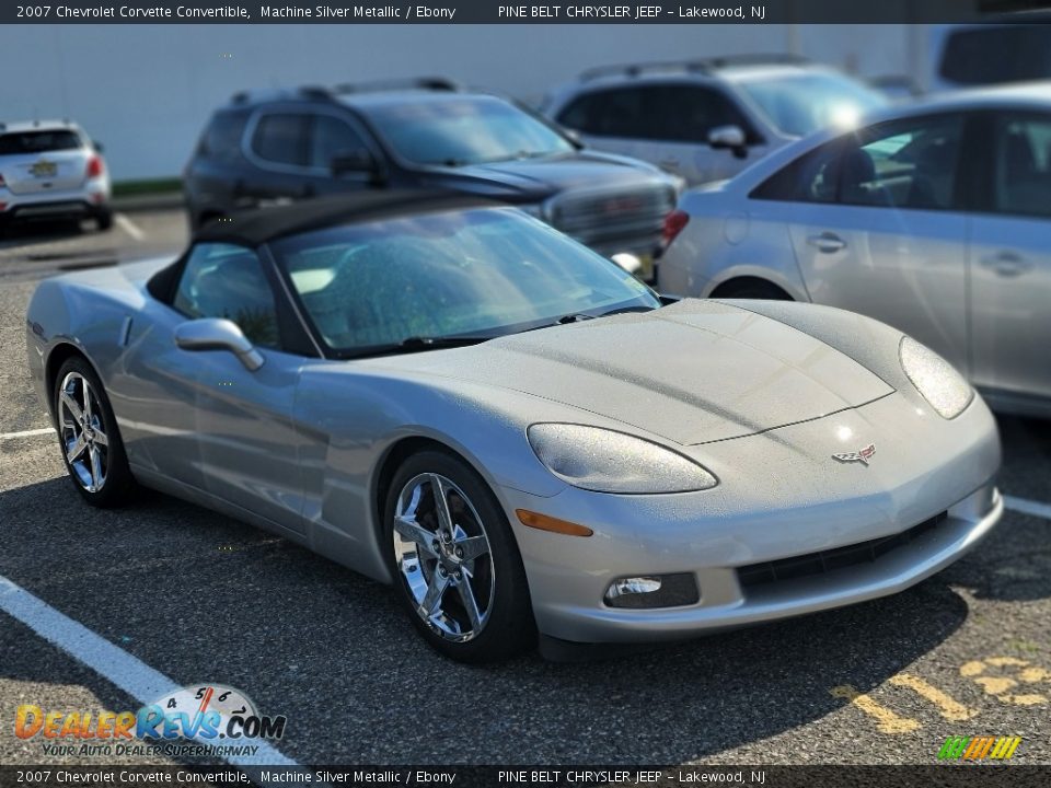 2007 Chevrolet Corvette Convertible Machine Silver Metallic / Ebony Photo #3