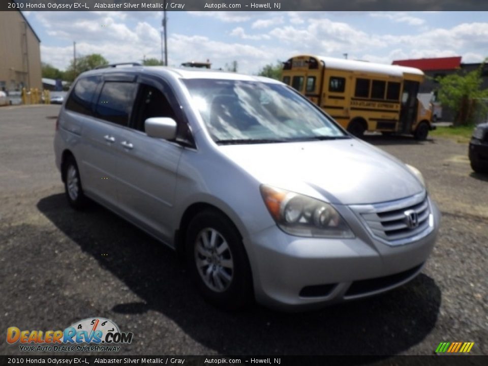 2010 Honda Odyssey EX-L Alabaster Silver Metallic / Gray Photo #3