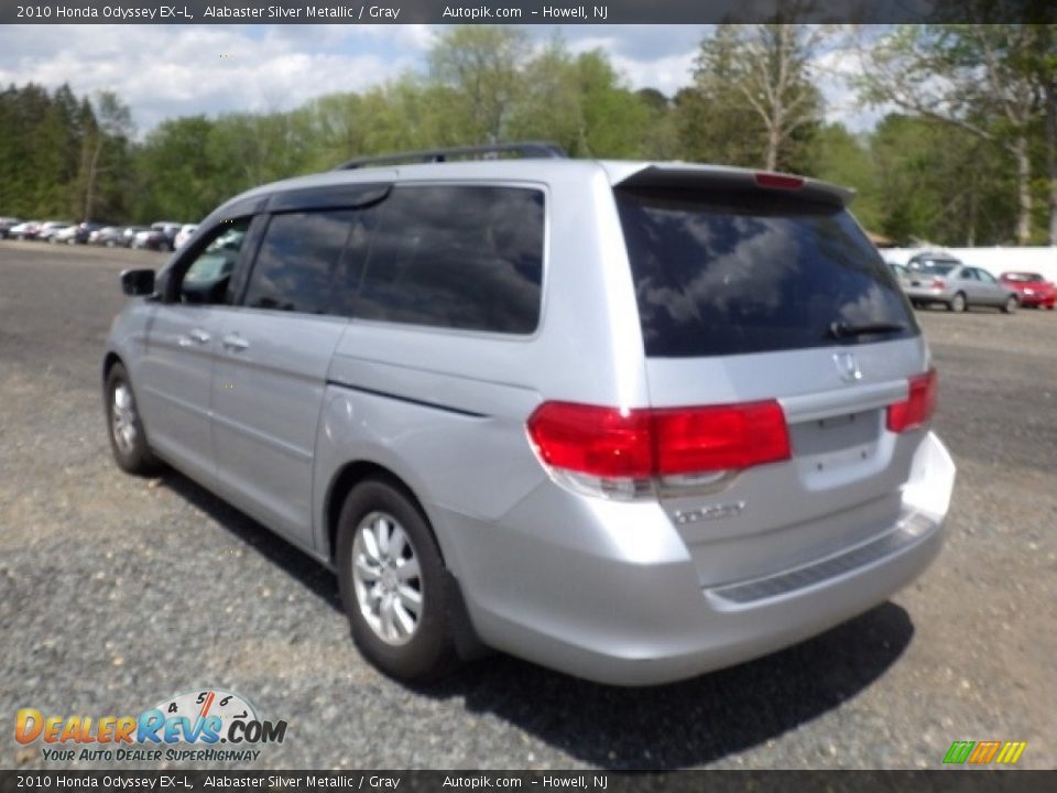 2010 Honda Odyssey EX-L Alabaster Silver Metallic / Gray Photo #4