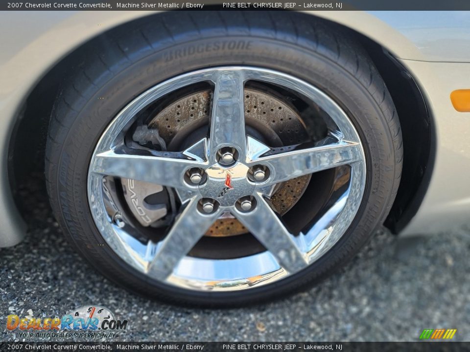 2007 Chevrolet Corvette Convertible Machine Silver Metallic / Ebony Photo #4