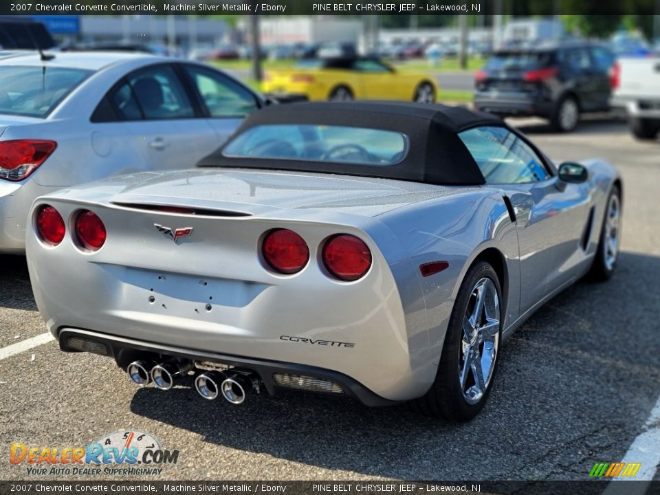 2007 Chevrolet Corvette Convertible Machine Silver Metallic / Ebony Photo #5