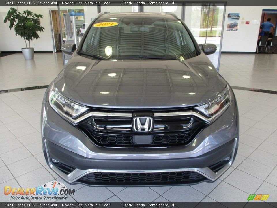 2021 Honda CR-V Touring AWD Modern Steel Metallic / Black Photo #2