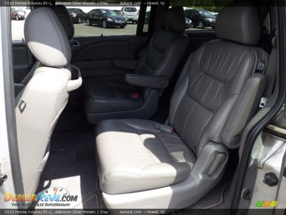 2010 Honda Odyssey EX-L Alabaster Silver Metallic / Gray Photo #10