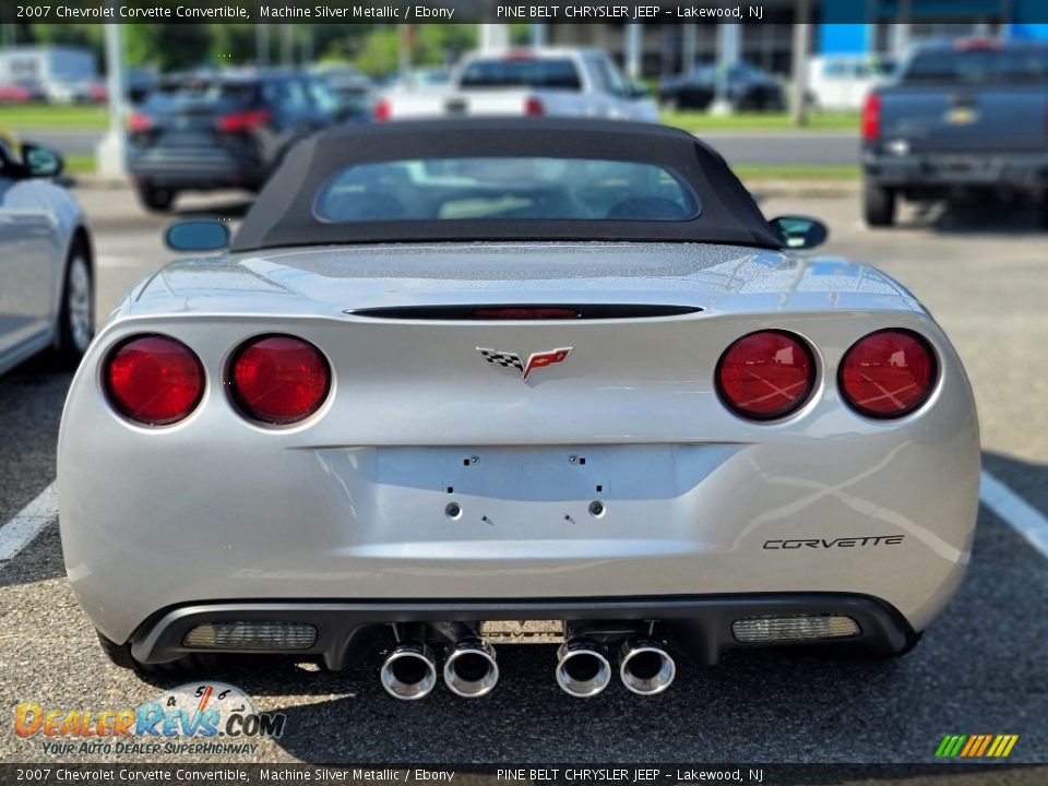 2007 Chevrolet Corvette Convertible Machine Silver Metallic / Ebony Photo #6