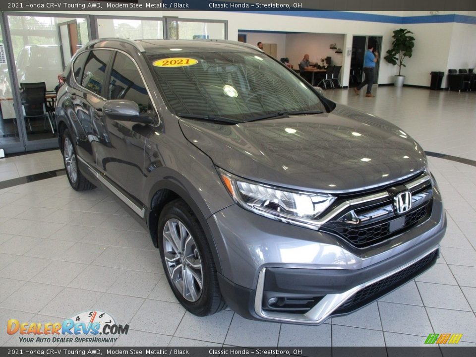 2021 Honda CR-V Touring AWD Modern Steel Metallic / Black Photo #3