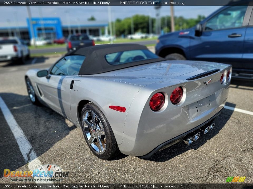 2007 Chevrolet Corvette Convertible Machine Silver Metallic / Ebony Photo #7